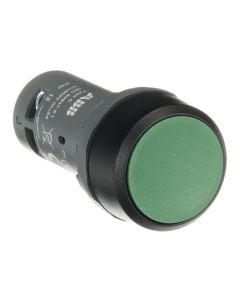 PULSADOR RASANTE CON RETENCION COMPACTO 1NA VERDE ABB