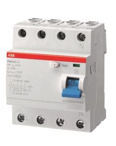 INTERRUPTOR DIFERENCIAL TETRAPOLAR 40 A. 30 MA. ABB ACCESORIABLE
