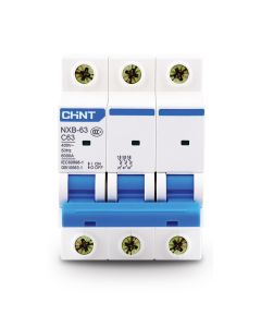 INT. TERMOMAGNÉTICO CHINT NXB-63 25A 6KA CURVA C 3-POLOS