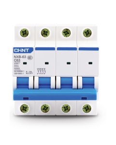 INT. TERMOMAGNÉTICO CHINT NXB-63 25A 6KA CURVA C 4-POLOS