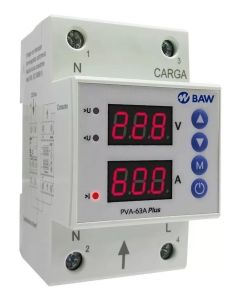 PROTECTOR VOLTAJE AMPERAJE REGULABLE 63A BAW