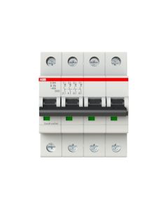 TM. TETRAPOLAR IN 25A. ICU = 6 / 10 KA. CURVA D ABB